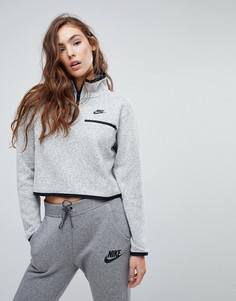 Трикотажный свитшот с короткой молнией Nike - Мульти