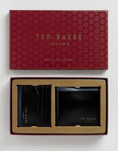 Подарочный набор с бумажником и кредитницей Ted Baker - Черный