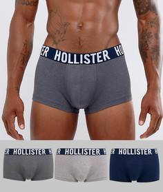 Набор из 3 боксеров-брифов (серый/темно-синий/серый) Hollister - Мульти