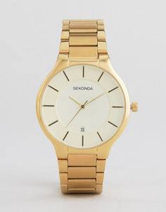 Золотистые наручные часы Sekonda 1384 - Золотой