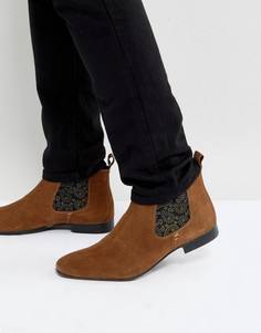 Светло-коричневые замшевые ботинки челси Silver Street - Рыжий