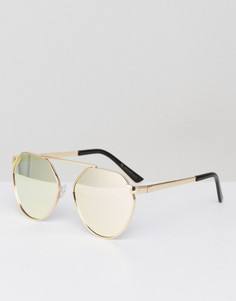 Круглые солнцезащитные очки YHF Brooke - Золотой