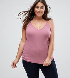 Топ скинни в рубчик ASOS CURVE - Коричневый