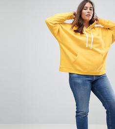 Худи свободного кроя ASOS CURVE - Желтый