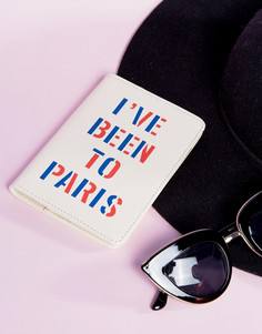 Обложка для паспорта с надписью Ive Been To Paris Ban.Do - Мульти