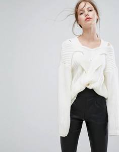 Вязаный джемпер Asilio Caught In The Crossfire - Белый