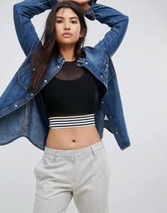 Джинсовая рубашка в стиле вестерн Tommy Hilfiger Denim - Синий