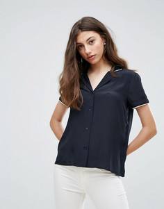 Рубашка с короткими рукавами Pieces Mallia - Черный
