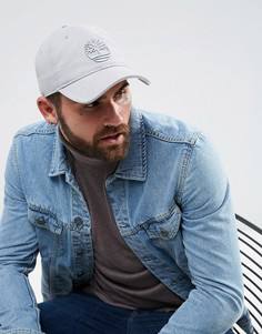Серая бейсболка с логотипом-деревом Timberland - Серый