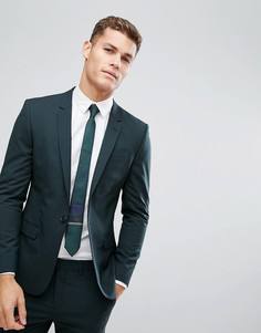 Темно-зеленый пиджак скинни River Island - Зеленый