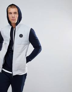 Светло-серый стеганый жилет River Island - Серый