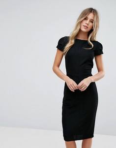 Плиссированное платье-футляр Closet London - Черный