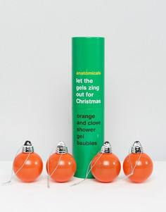 4 шара с гелем для душа Anatomicals Orange & Clove - Бесцветный