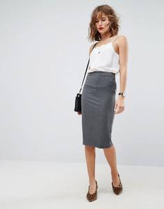Трикотажная юбка-карандаш ASOS - Серый