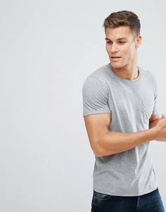 Хлопковая футболка с карманом Produkt - Серый