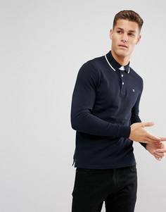 Поло с длинными рукавами Jack & Jones Premium - Темно-синий