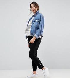 Суженные книзу джоггеры с молнией на щиколотке ASOS MATERNITY - Черный