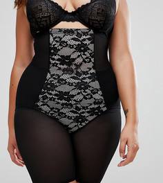 Моделирующие шорты с кружевными вставками New Look Curve - Черный