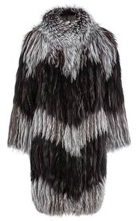 Шуба из меха лисы на трикотажной основе Virtuale Fur Collection