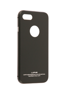 Аксессуар Чехол Luphie для iPhone 7 Circle Arc Toughened Glass Black-Black PX/LUPH-IPH7-CATGB-bb