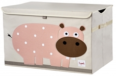 Корзина для игрушек 3 Sprouts Pink Hippo SPR907