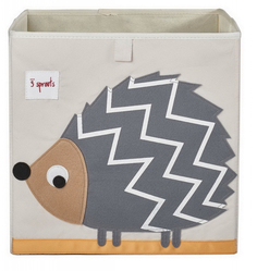 Корзина для игрушек 3 Sprouts Grey HedgeHog SPR410