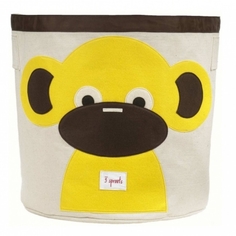 Корзина для игрушек 3 Sprouts Yellow Monkey SPR206