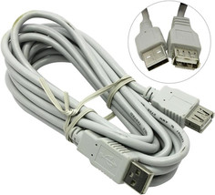 Аксессуар DVTech CB 100 USB Am-Af 2.0 1.8m Grey