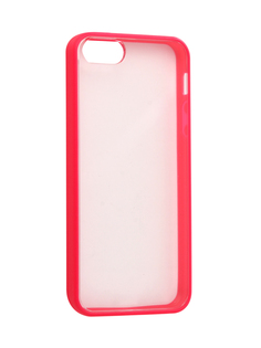 Аксессуар Чехол Ainy для iPhone 5 / 5S Transparent-Pink QA-A015D
