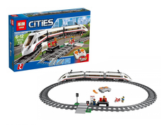 Конструктор Lepin Cities Скоростной пассажирский поезд 610 дет. 02010