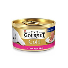 Корм Gourmet Gold Говядина Мусс 85g для кошек 53102