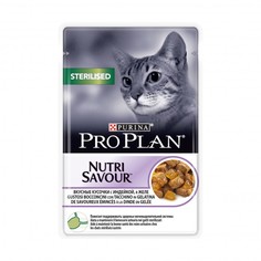Корм Pro Plan Nutrisavour Sterilised Индейка 85g для стерилизованных кошек 61396