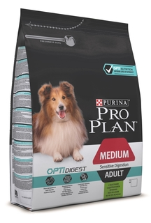 Корм Pro Plan Adult Medium Sensetiv Digestion Optidigest Ягненок 1.5kg для собак средних пород 10 - 25kg с чувствительным пищеварением 66737