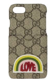 Чехол для iPhone 7 GG Supreme Canvas Gucci