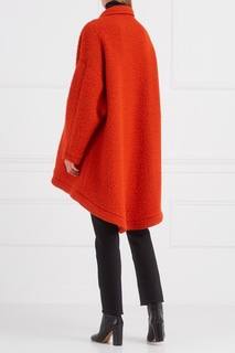 Пальто с асимметричным низом Mm6 Maison Margiela