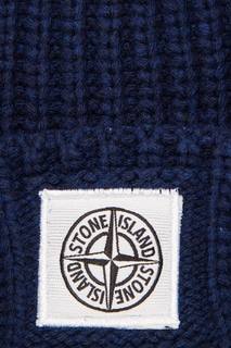 Вязаная шапка с логотипом Stone Island Children