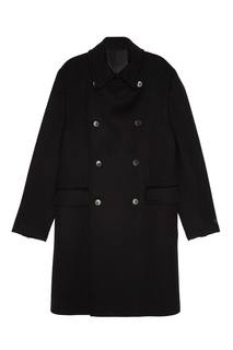 Двубортное пальто из шерсти Prada