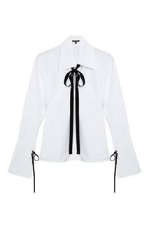 Хлопковая блузка с завязками Ann Demeulemeester