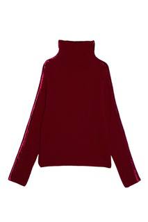 Свитер из кашемирового микса бордовый Haider Ackermann