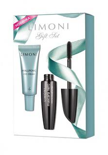 Набор косметики Limoni gift set (тушь "Mascara Nero"  +  Ультраувлажняющий крем для век с гиалуроновой кислотой)