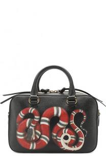 Сумка Snake с принтом Gucci