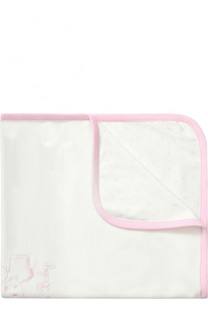 Одеяло с принтом и вышивкой Armani Junior