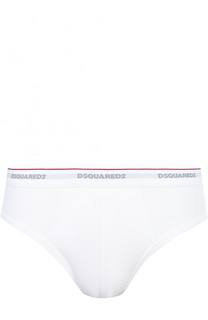 Хлопковые брифы с широкой резинкой Dsquared2