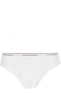 Хлопковые брифы с широкой резинкой Dsquared2