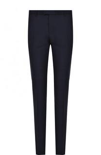 Шерстяные брюки прямого кроя BOSS