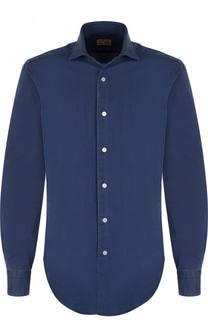 Хлопковая рубашка с воротником акула Barba