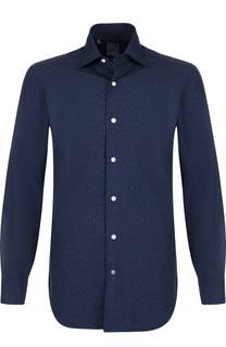 Хлопковая рубашка с воротником кент Barba