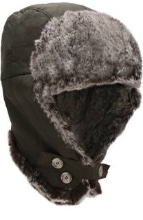 Утепленная шапка-ушанка Woolrich