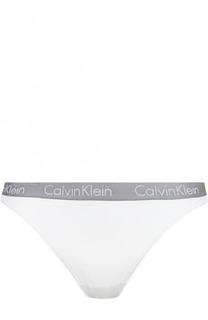 Хлопковые стринги с логотипом бренда Calvin Klein Underwear