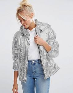 Дутая куртка ASOS Ultimate - Серебряный